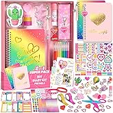 Axirata 2-Pack DIY Journal Kit for Girls, Journal Set for Tween & Teen Girls 6-8-14 Year Old, Art & Crafts Stationery Kit, Sc