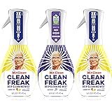 Mr. Clean Multi Surface Cleaner, Clean Freak Spray for Bathroom & Kitchen Cleaner, Lavender & Lemon Scent, 3 Count (16 fl oz 