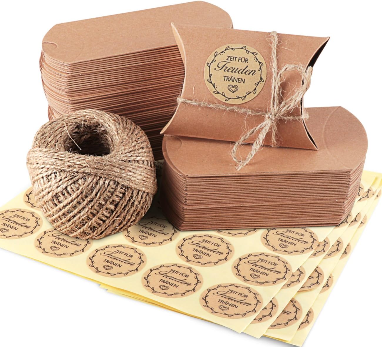 Produktbild Absofine Kraftpapier Tüten + Freudentränen Sticker Geschenkverpackung Foto