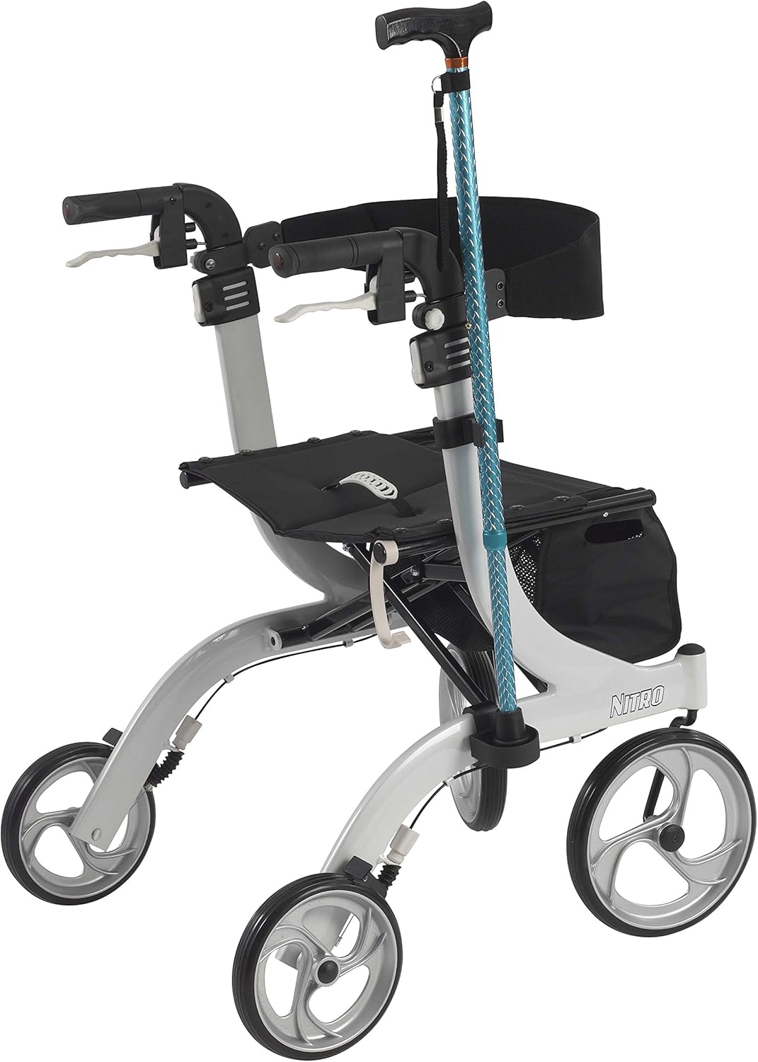 Drive Medical Nitro Rollator Cane Holder, Black, 2.9 Inch (Pack of 1): Health & Personal Care