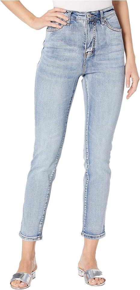 high rise slimming jeans