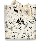 AUSVKAI Canvas Tote Bag Aesthetic for Women, Cute Reusable Cloth Cotton Bags for Shopping Beach Trendy Gifts