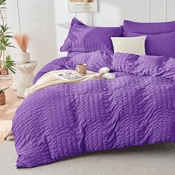 HYMOKEGE Dark Purple Full Size Comforter Sets