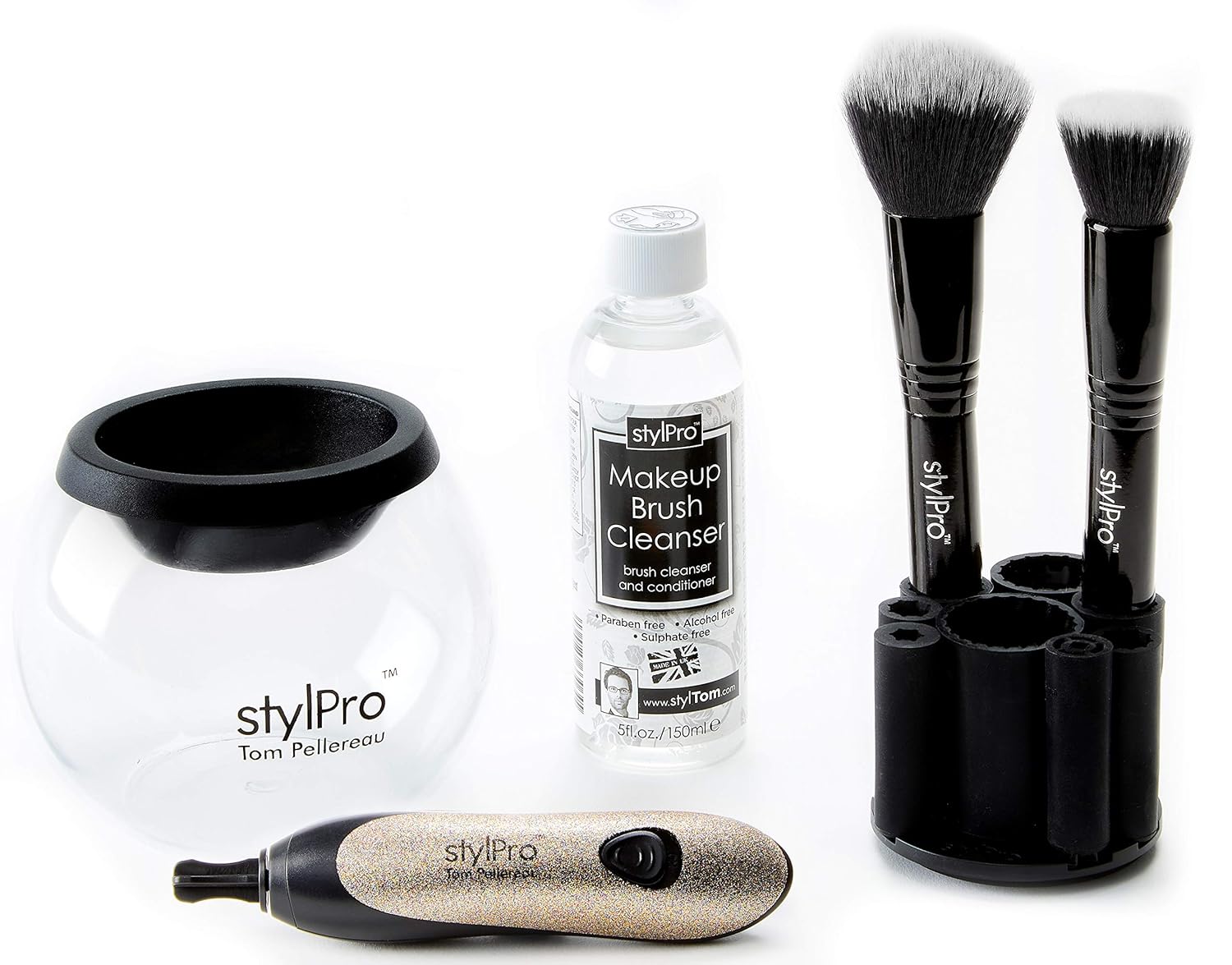 Amazon Com Stylpro Makeup Brush Cleaner Dryer Glitter Gift Set