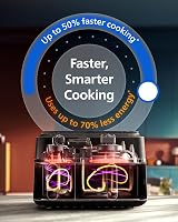 Philips Airfryer 3000 Series Dual Basket 6L 3L Digital Touchscreen view 5