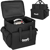 TORIBIO Boat Grill Carrying Bag for Magma A10-205 Marine Kettles | Portable Grill Case for Propane Gas Grill, Padded Storage Case with Side Pockets to Store Propane Cylinders