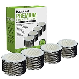 Durabasics 4 Pack of Compatible Humidifier Filters, Replacement for Holmes HWF62, Filter A, Also Fits HWF62CS and Many Sunbeam Humidifiers