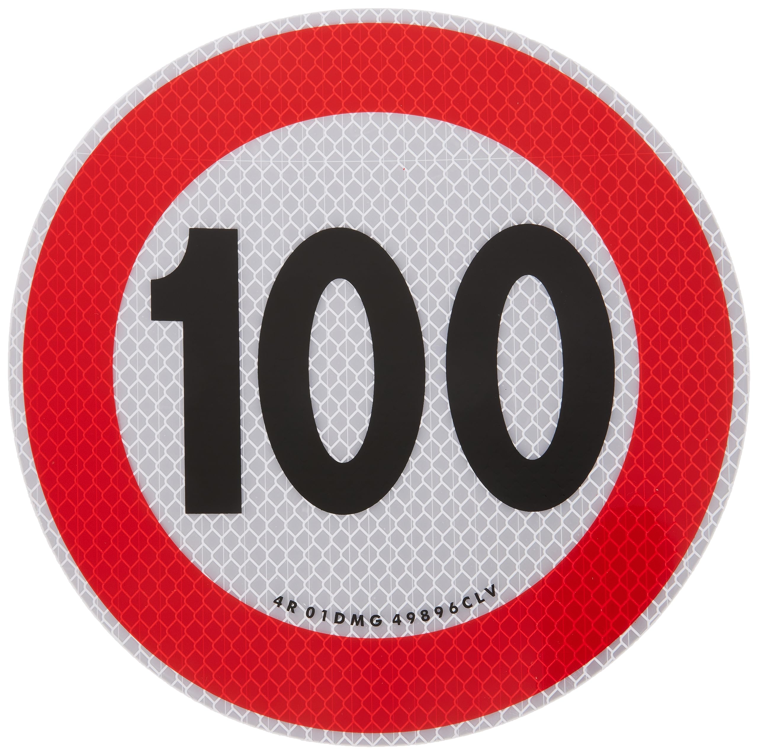 Quattroerre Sticker Speed Limit 100 km/h EU, Approved