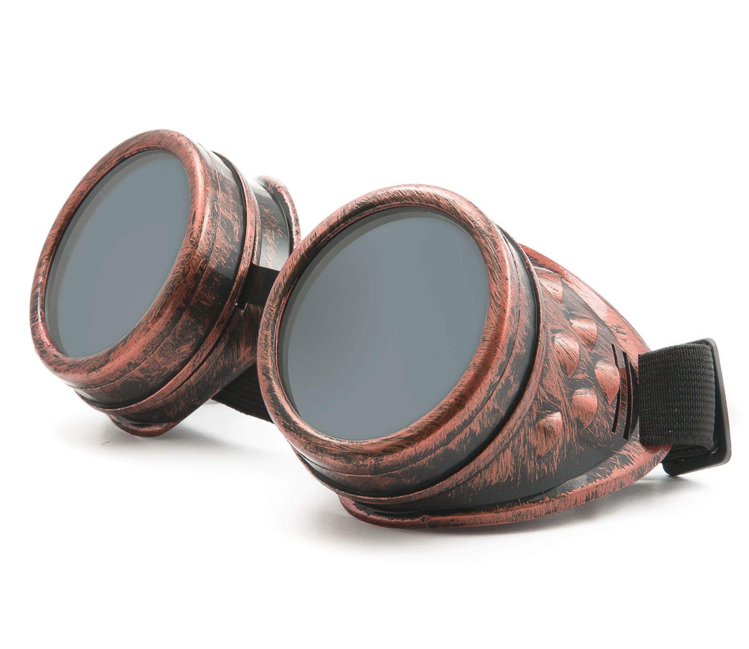 Welding Cyber Goggles Steampunk Welding Goth Cosplay Protective Glasses Cosplay Goth Antique Victorian with Spikes - -