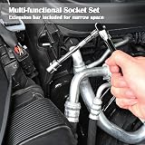 EGOFINE 46 Piece 1/4 Inch Drive Socket Set with Case and Quick Release Ratchet view 6