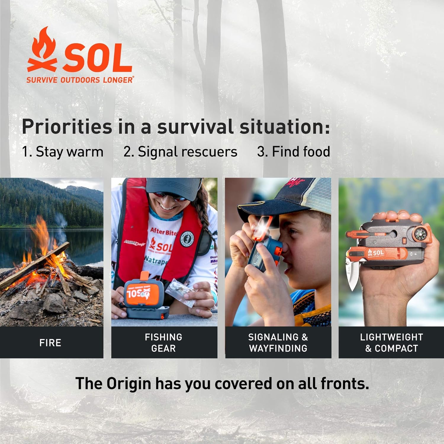 S.O.L. Origin Waterproof Survival Tool Kit : Sports First Aid Kits : Sports & Outdoors