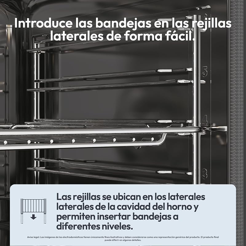 Assar 600 CA6 N3T1HTW Forno Multifunções, 78L, Receitas através da app hOn, 1 Tabuleiro e 1 Rack, Limpeza Hidrolítica, Convecção + Ventoinha, 9 Funções, UX Pronta, Branco