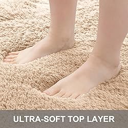 OLANLY 2x3 Machine Washable Small Bedside Rug, Soft