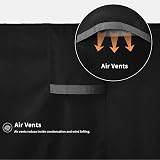 Dokon L-Shape Garden Furniture Cover Waterproof Heavy Duty 286x222x85cm Black view 6