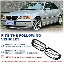 BILLDIO E46 Grill - Front Kidney Grill Double Slats