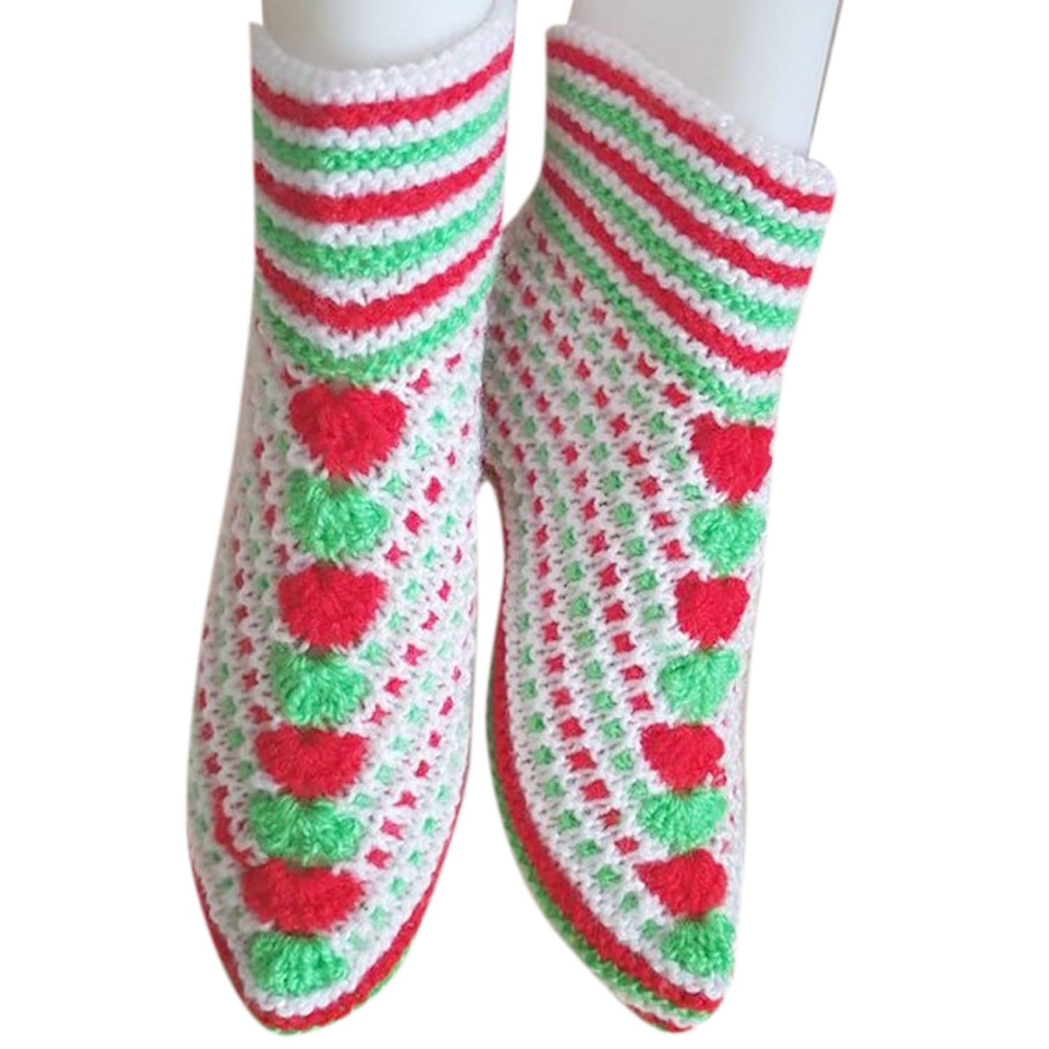 Handmade Woolen Socks 100% soft KC Women`s Socks Peacock Design in TRI  COLORS (Adorable) #BEGINNING : Amazon.in: Clothing &amp; Accessories