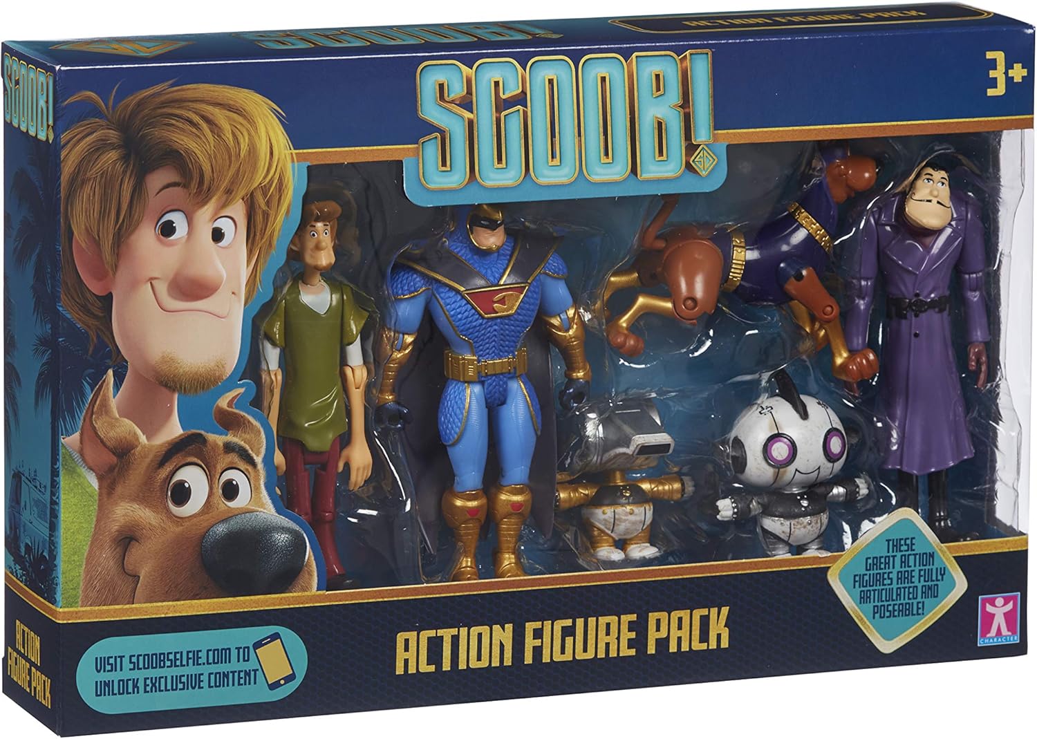 SCOOBY-DOO SCOOB ACTION FIGURE MULTI PACK- Scooby-Doo Toys, Scoob The Movie, Imaginative Play, Multicolor, 5 inches - Image 4