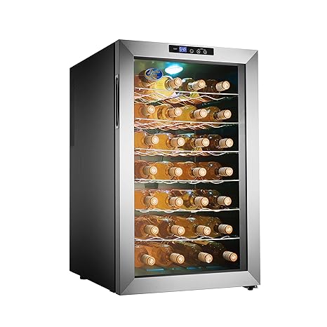 Electro Boss refrigerador de 28 botellas de vino, refrigerador ...