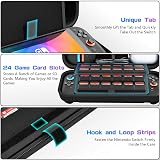 daydayup Switch 2 Carry Case with 24 Game Cartridges Protective Shell Black view 6