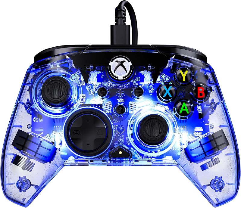 Afterglow transparente manette de jeu RVB filaire pour Xbox