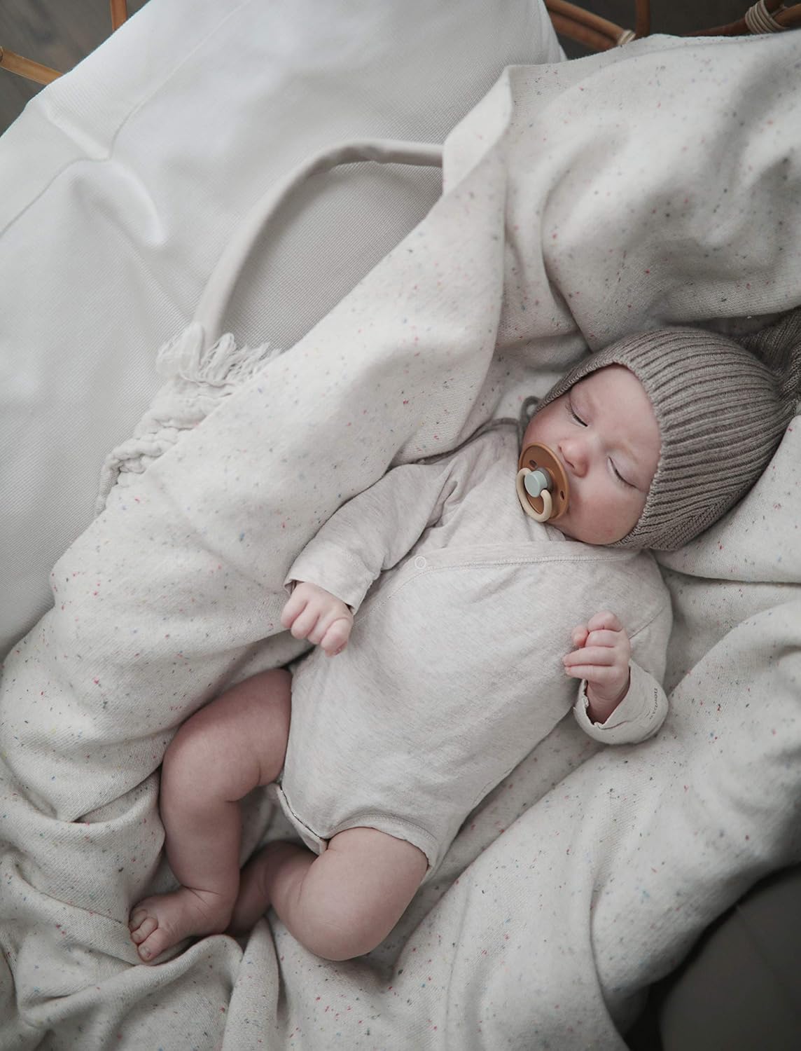 FRIGG Natural Rubber Baby Pacifier | Made in Denmark | BPA-Free (Desert/Cappuccino, 6-18 Months) : Baby