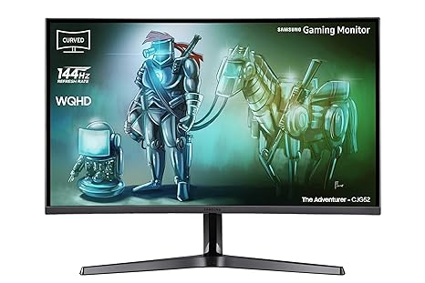 Samsung C32JG52 80 cm (32 Zoll) Curved Gaming Monitor (HDMI, DisplayPort, 3,5mm Audio, 4 ms Reaktionszeit (G/G), 144 Hz Bildw