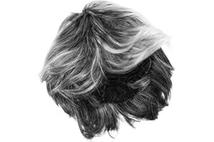 TOYANDONA Old Man Costume Wig Light Grey Authentic Senior Hairpiece for Halloween Cosplay Grandpa Accessories