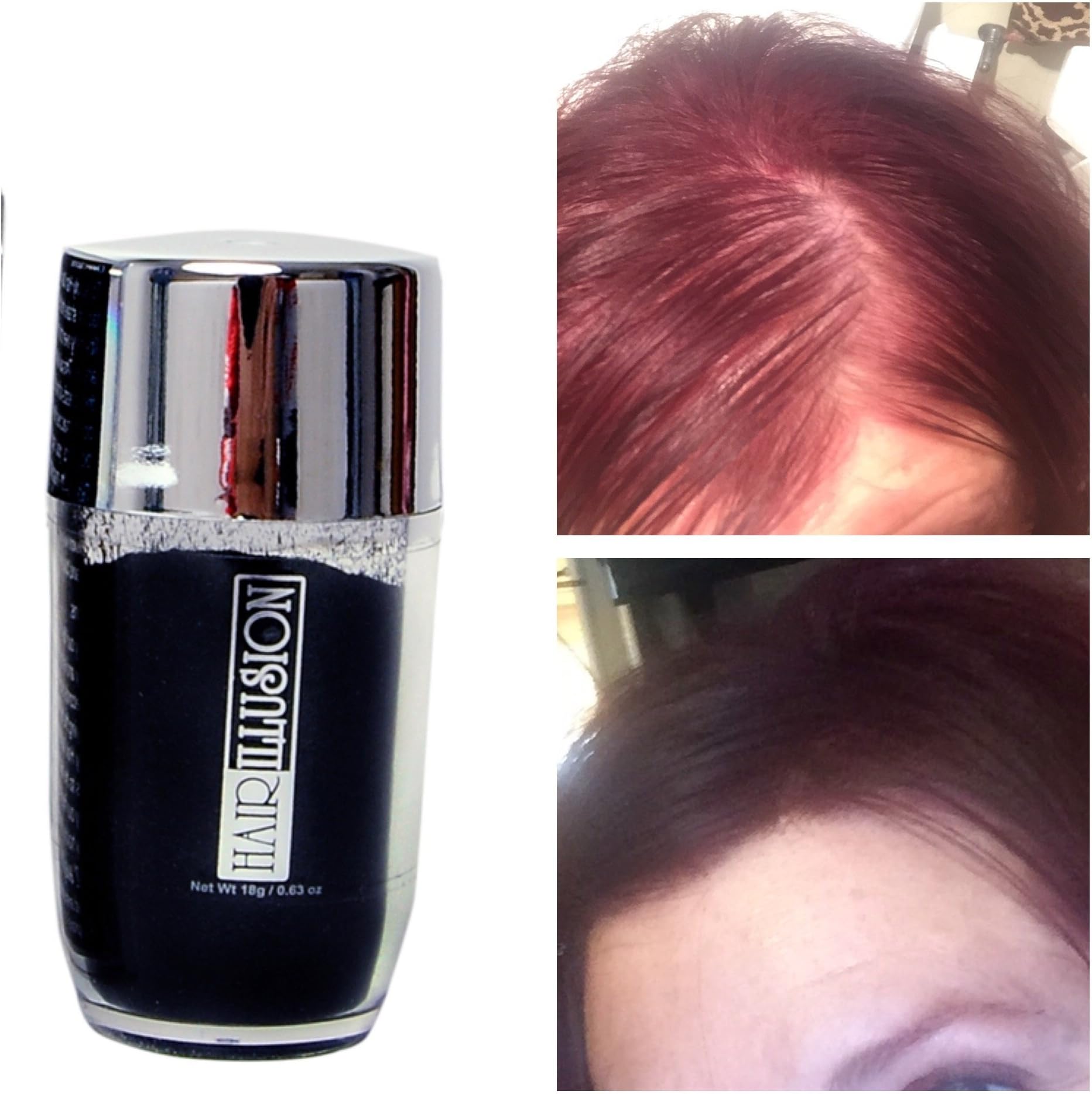 Hair Illusion 100% Natural Human Fibers, Non Synthetic, for Men and Women, Premium Hair Building Formulation