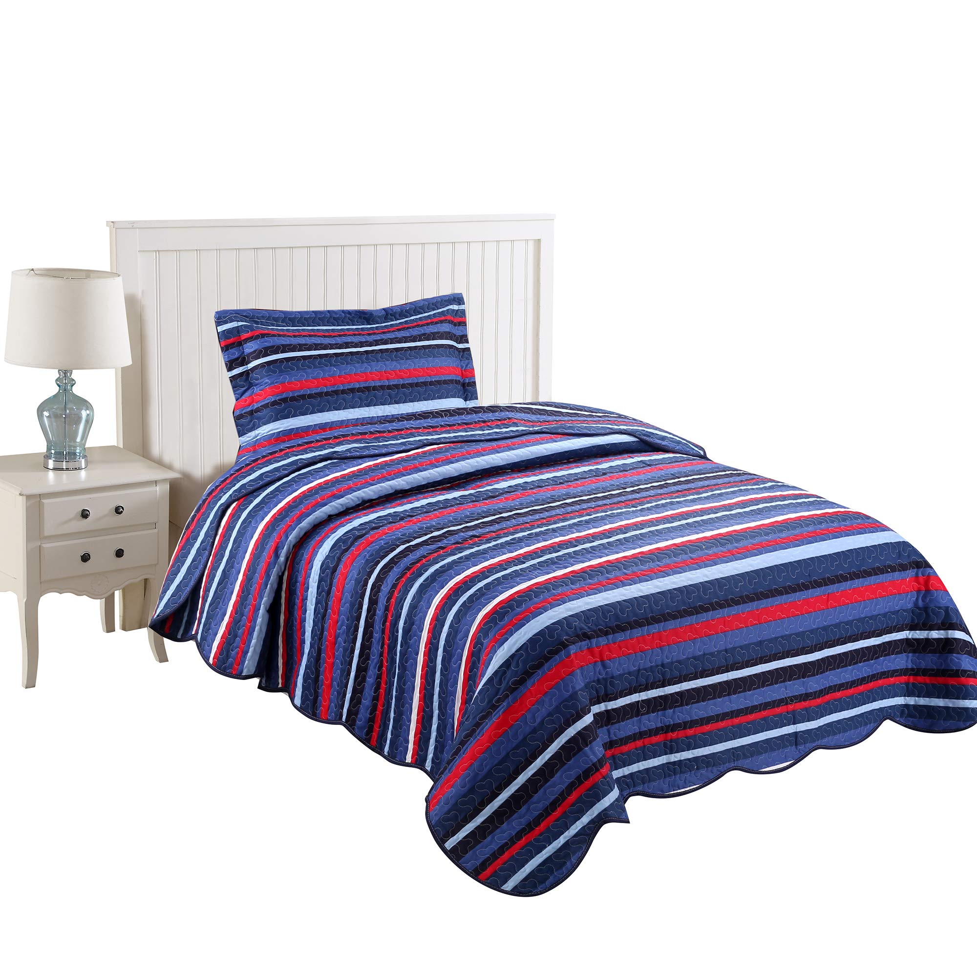 boys quilted throw
