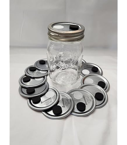 6Pcs Wide Mouth Liquid Culture Lid,Split-type Grain Spawn Cultivation Mason Jar Lid with 0.22um
