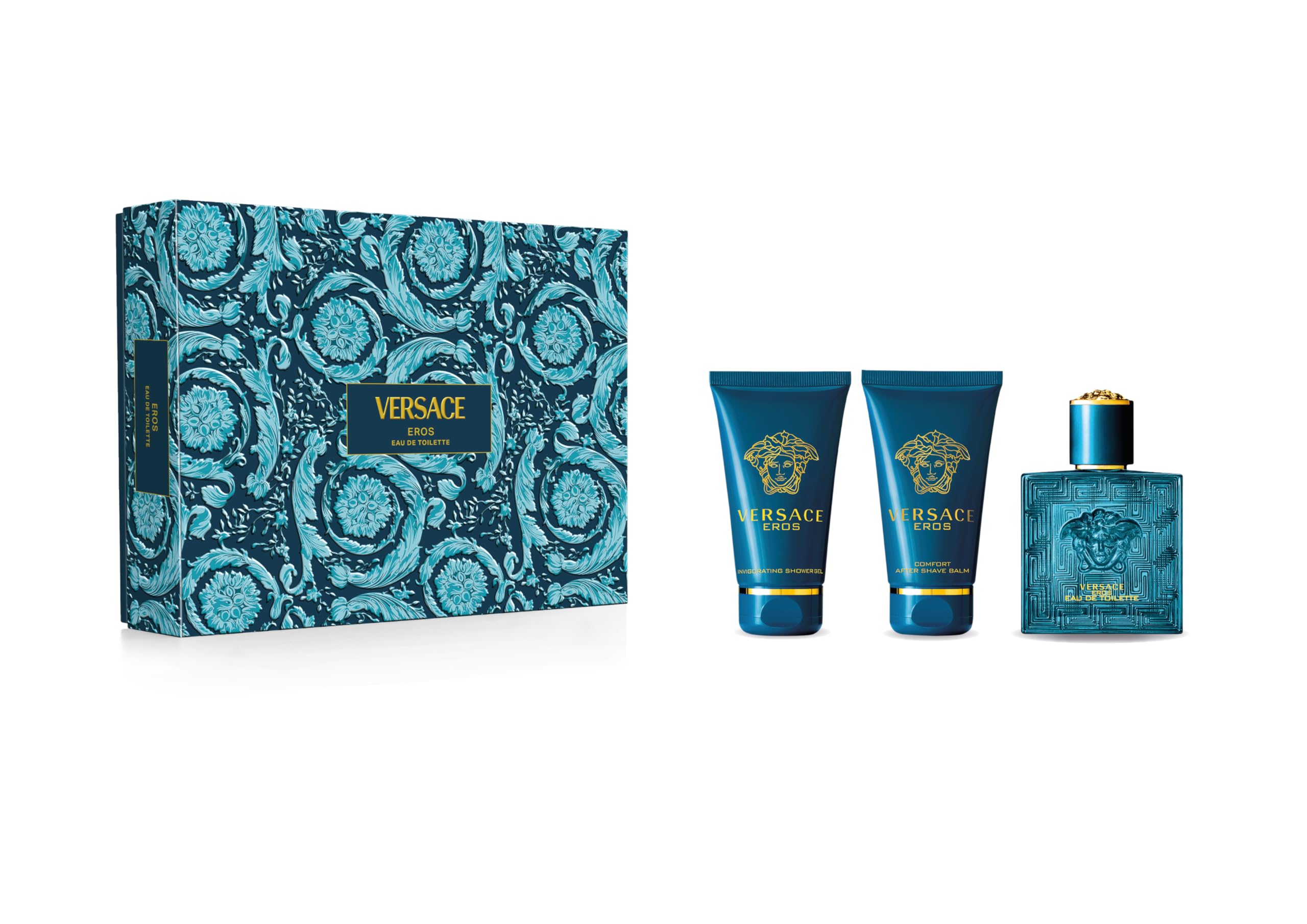 Versace Eros Homme EDT 50ML + SG 50ML + ASB 50ML