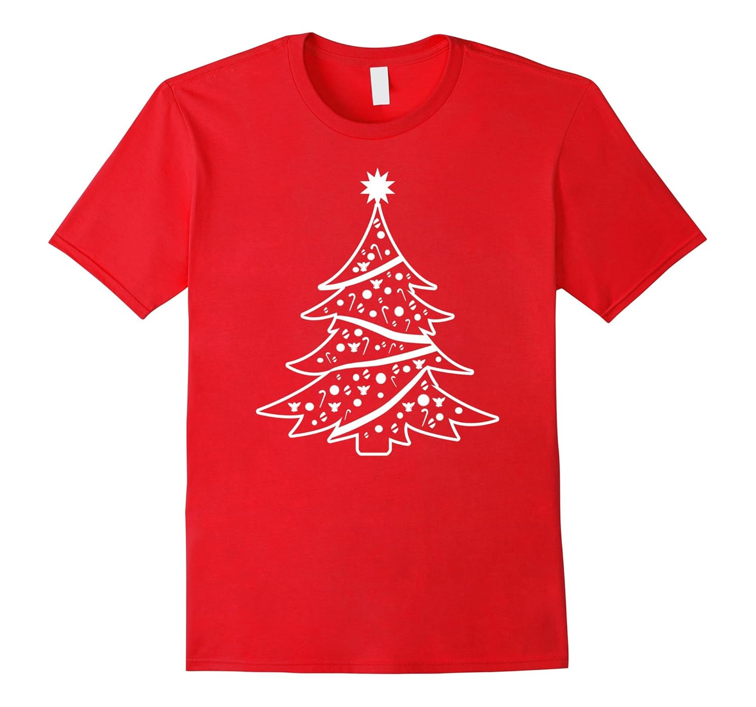 Big White Christmas Tree T-Shirt For Women or Men-ANZ