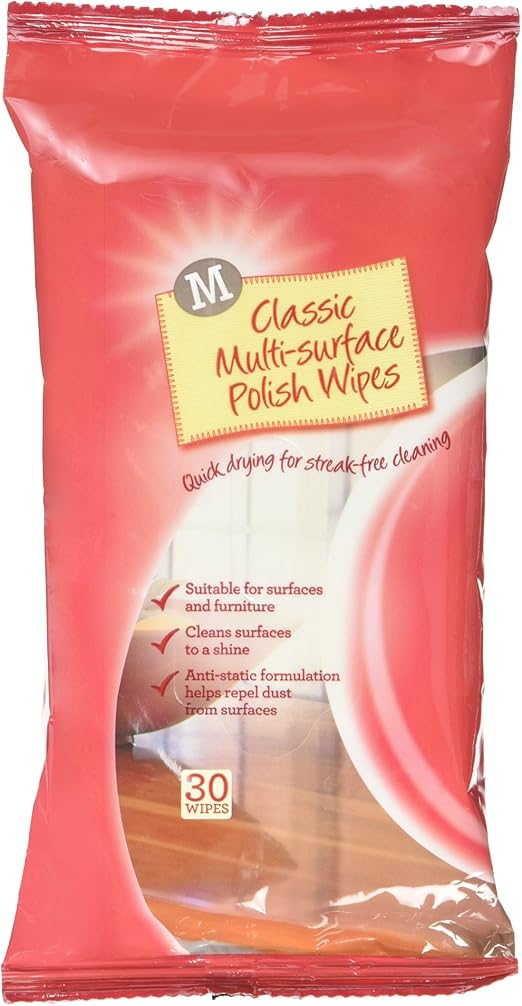 Morrisons Multisurface Polish Wipes, 30 Wipes Amazon.co.uk Prime Pantry