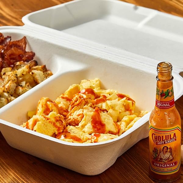 CHOLULA ORIGINAL HOT SAUCE TRAVEL SIZED BOTTLE, 48 COUNT – 48 PACK OF 0.75 FLUID OUNCE BOTTLES OF HOT SAUCE WITH MEXICAN PEPPERS, PERFECT SIZE FOR DELIVERY AND TAKEOUT ORDERS