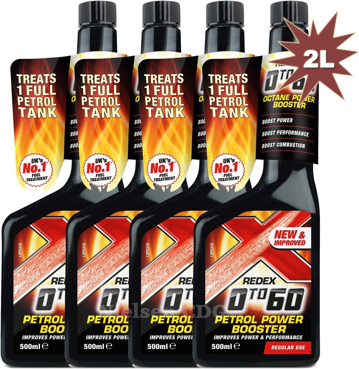 Amazon.fr Redex Rdx194 à essence 0 à 60 Octane Booster 500 ml 4 x 500 ml = 2 litres