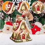 Pipihome Log Cabin Incense Burner - Gingerbread House Holiday Decor view 6