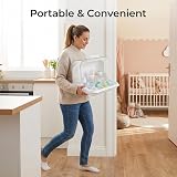 HEMOTON Baby Bottle Storage Box Drying Rack with Anti-dust Cover 33x28.5x21cm view 7