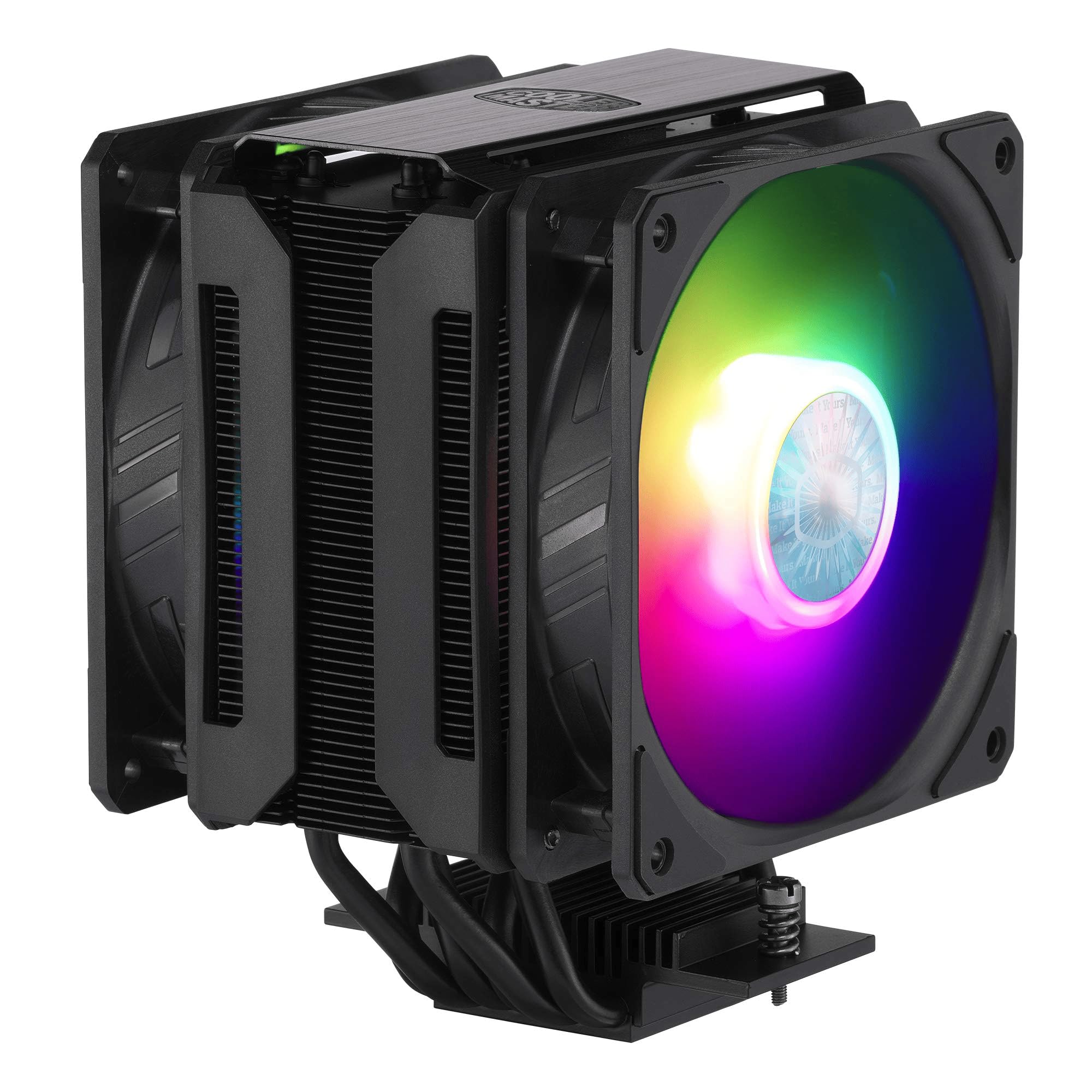 Cooler Master MasterAir MA612 Stealth ARGB CPU Air Cooler - Push-Pull SickleFlow 120 V2 ARGB Fans, 6 Heat Pipe Array, Unlimited RAM Clearance, Controller Included - Universal Socket Compatibility — image 1