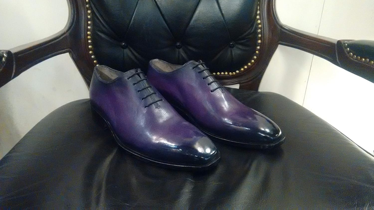 custom purple shoes