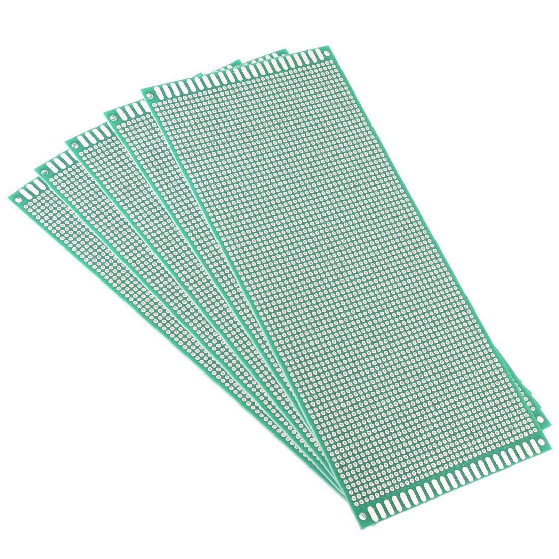 Sourcingmap 5pcs 10x22cm Double Sided PCB Board Universal Printed Circuit Proto Board for DIY Soldering Electronic Projects Practice Test Circuit