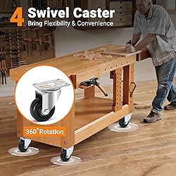 W B D WEIBIDA 3 inch Heavy Duty Swivel Casters Load
