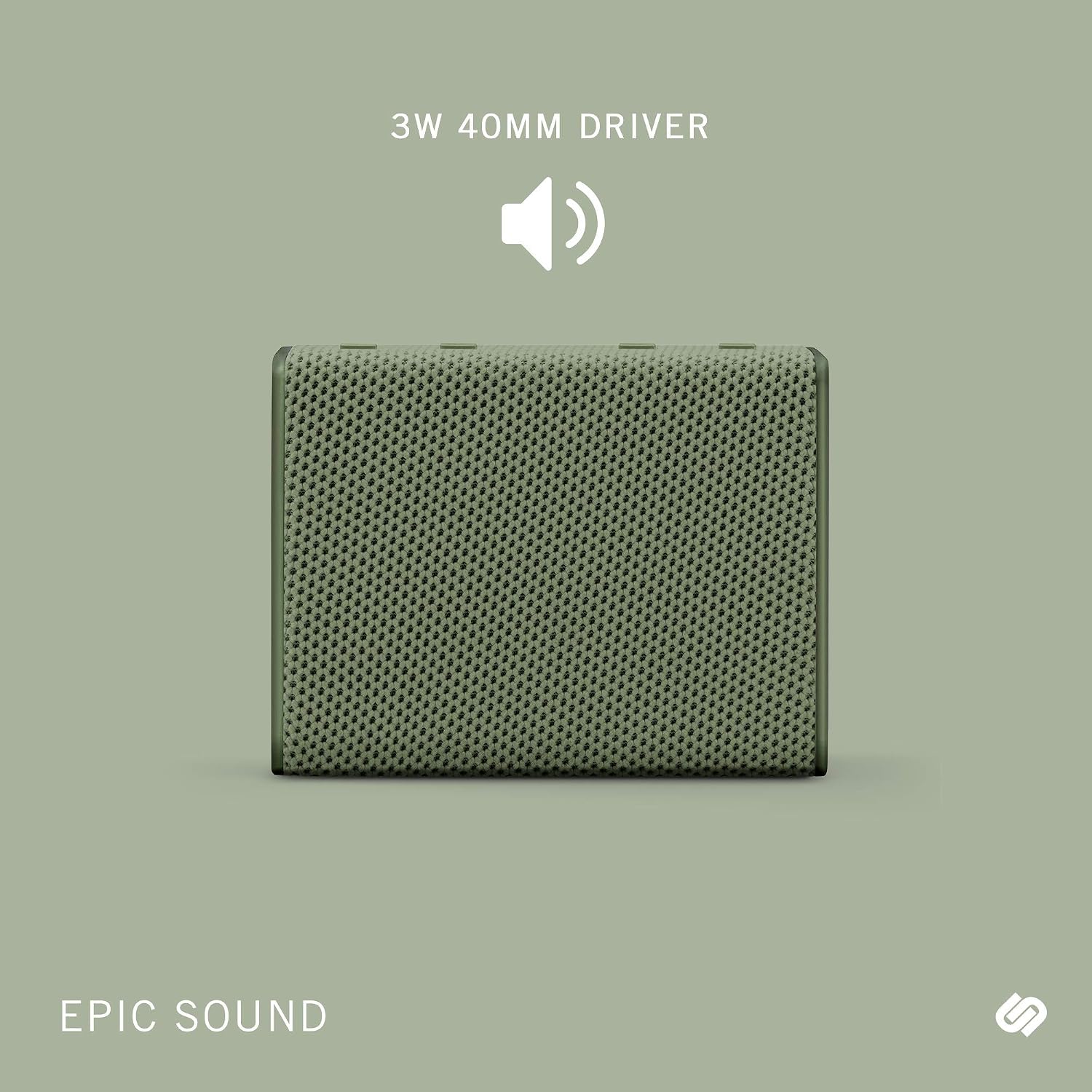 Urbanista Sydney Wireless Mini Speaker Bluetooth 5.0, 5-Hour Play Time, Splash-Proof - Green, Olive Green - Image 5