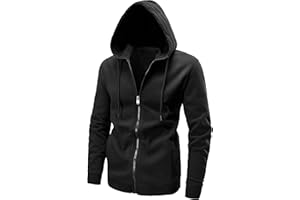 LAIWANG Men's Full Zip Fleece Hoodie zippered Color Block hooded slim Fit Long Sleeve Lightweight Sweatshirt