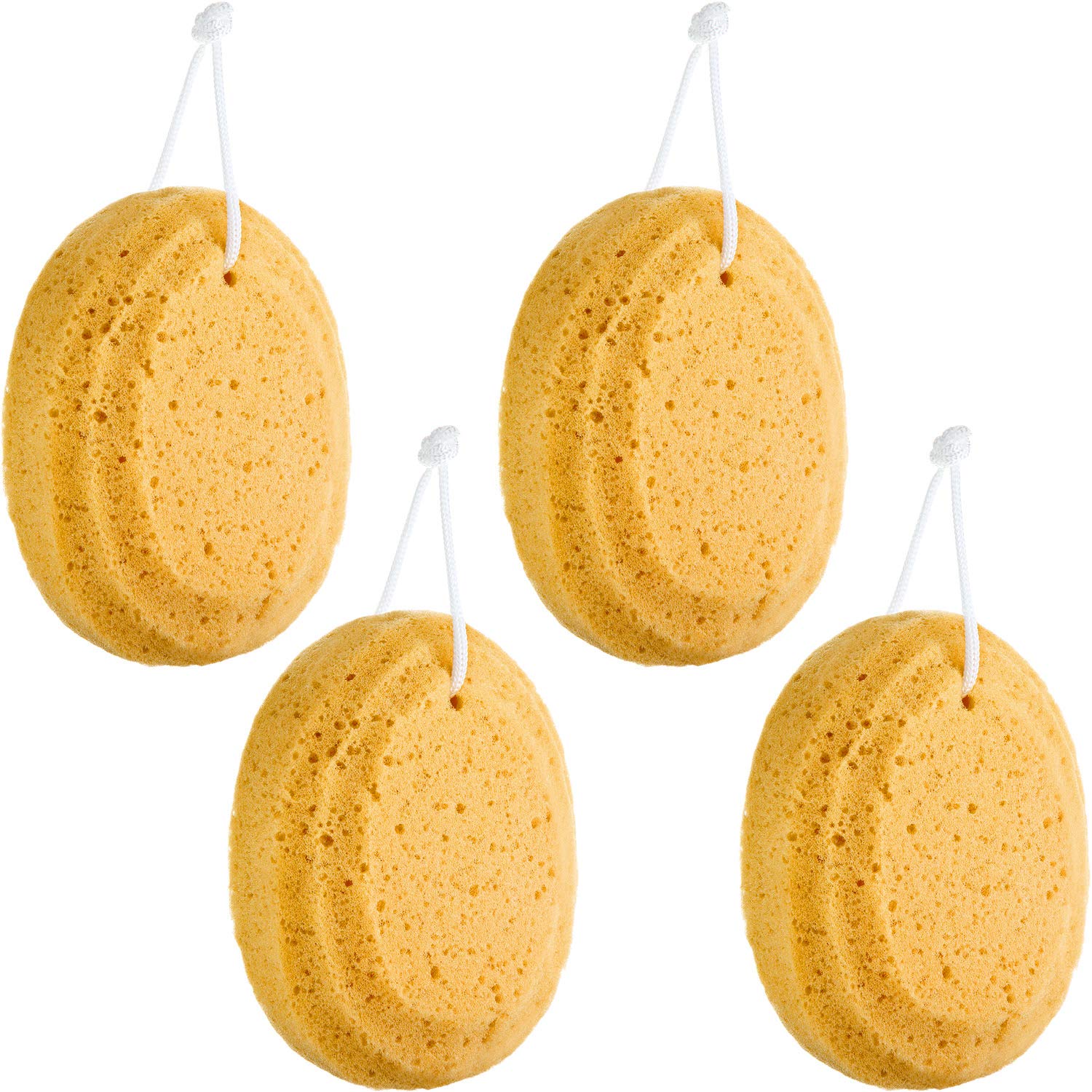 4 Pieces Soft Bath Sponge Exfoliating Shower Foam Body