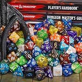 QMay Polyhedral Dice Set 7 Sided DND MTG 20 Sets 140pcs with Pouch view 9