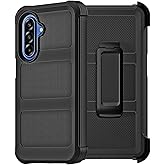 Zuianrll for Samsung Galaxy A17 Case with Belt Clip Holster, Heavy Duty Protection, Military-Grade Protection,Anti-Drop,Shockproof Phone Cover for Galaxy a17 5G (Black)