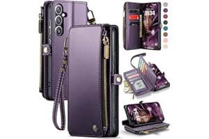 Defencase for Samsung Galaxy S25 FE Case Wallet with RFID Blocking Card Holder for Women and Men, PU Leather Magnetic Snap Fl