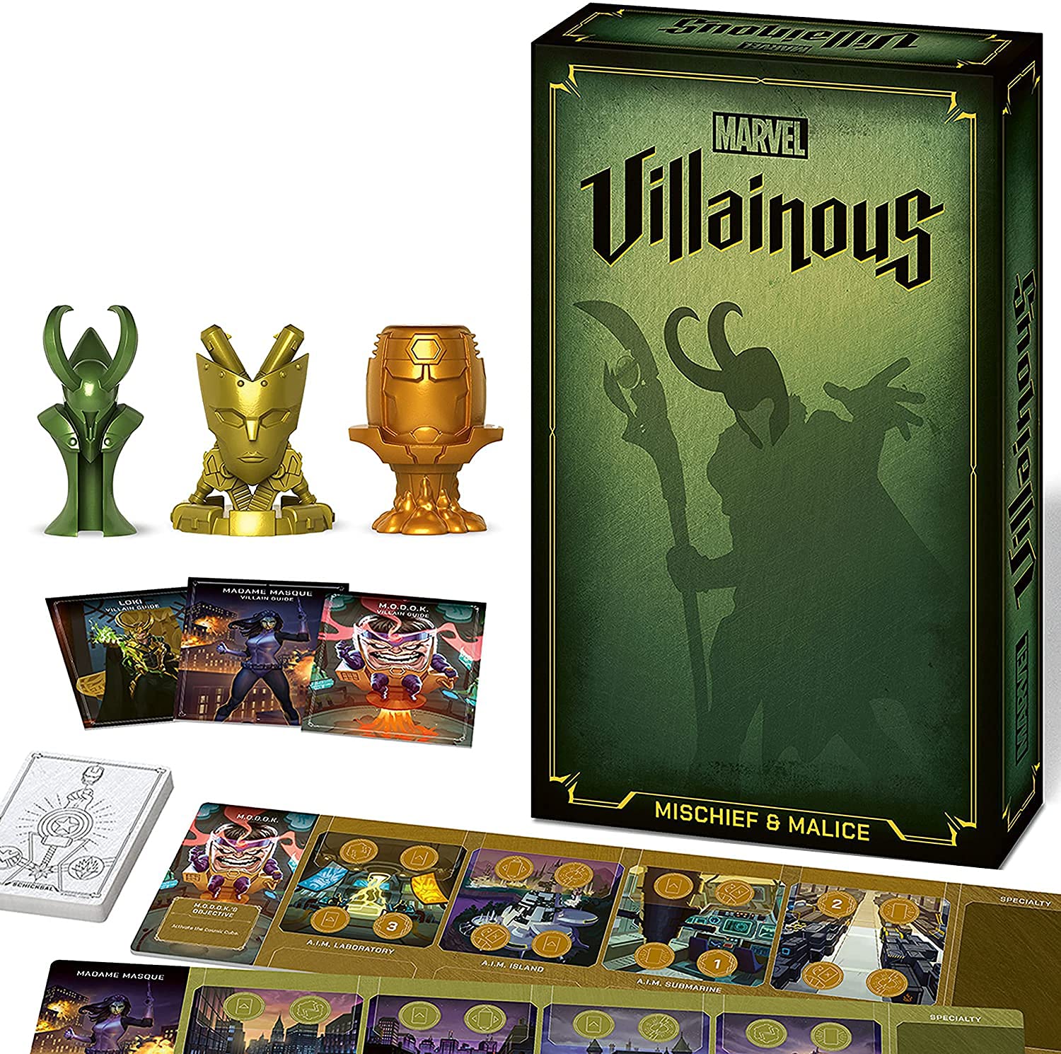 Ravensburger Marvel Villainous Mischief & Malice - Immersive Strategy Board Game for Adults and Kids Age 12 Years Up - 2 to 3 Players - Can Be Played As Stand-Alone or Expansion