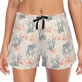 Oarencol Women's Pajama Shorts Sleepwear Lounge Sleep Bottom with Pockets S-XXL