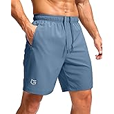 G Gradual Men's Athletic Running Shorts with Zipper Pockets Quick Dry 7"/ 5"/ 9" Workout Gym Shorts for Basketball Hiking